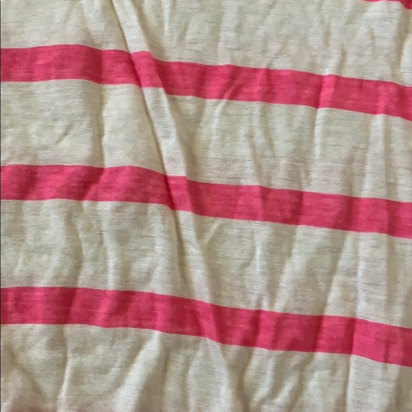 Velvet brand pink and white striped t, size M - Picture 2 of 3